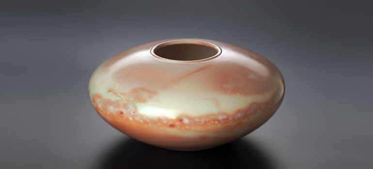 Wheel thrown porcelain form by John Hull